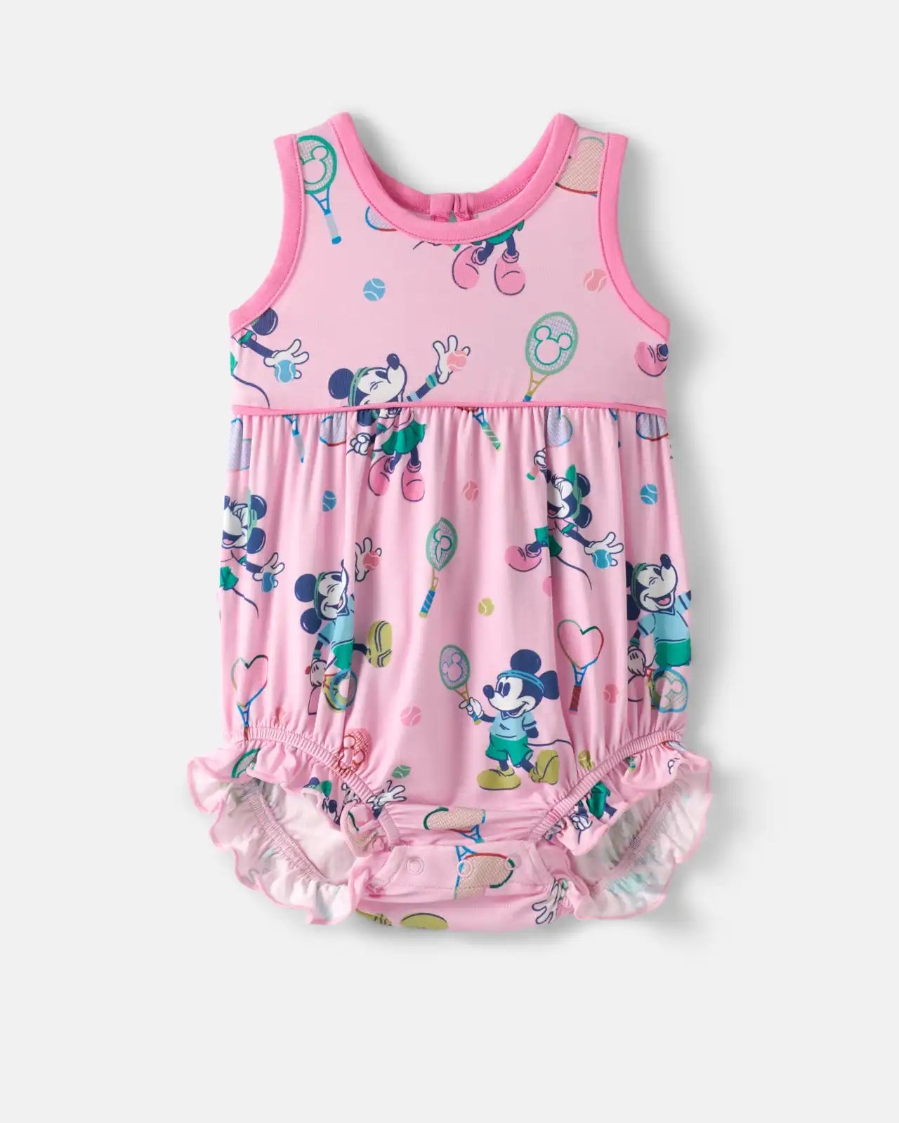 Disney Mickey Mouse & Minnie Mouse Match Bubble Romper