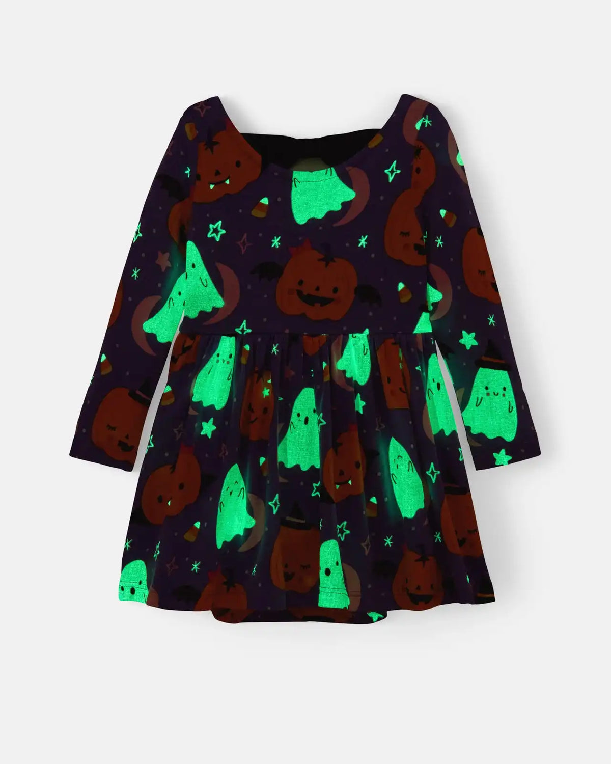 Moonlit Magic Purple Bow Back Skater Dress with Bodysuit