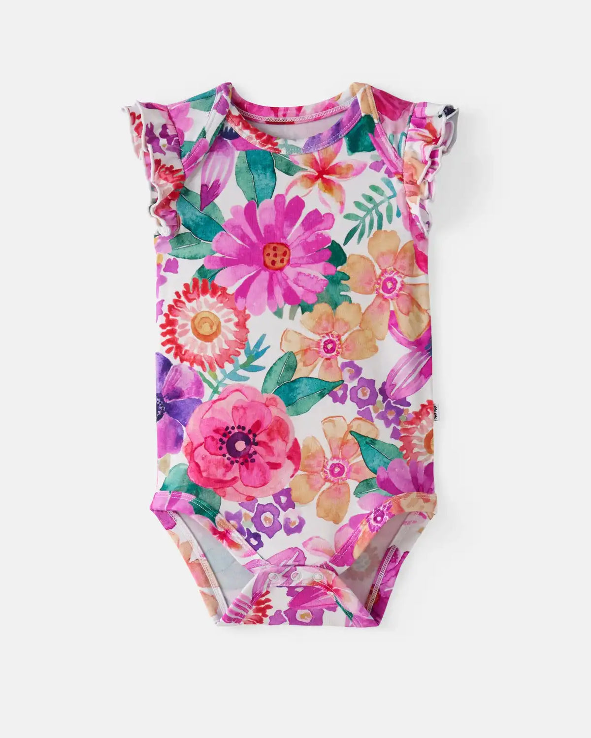 Hibiscus Blooms Flutter Bodysuit