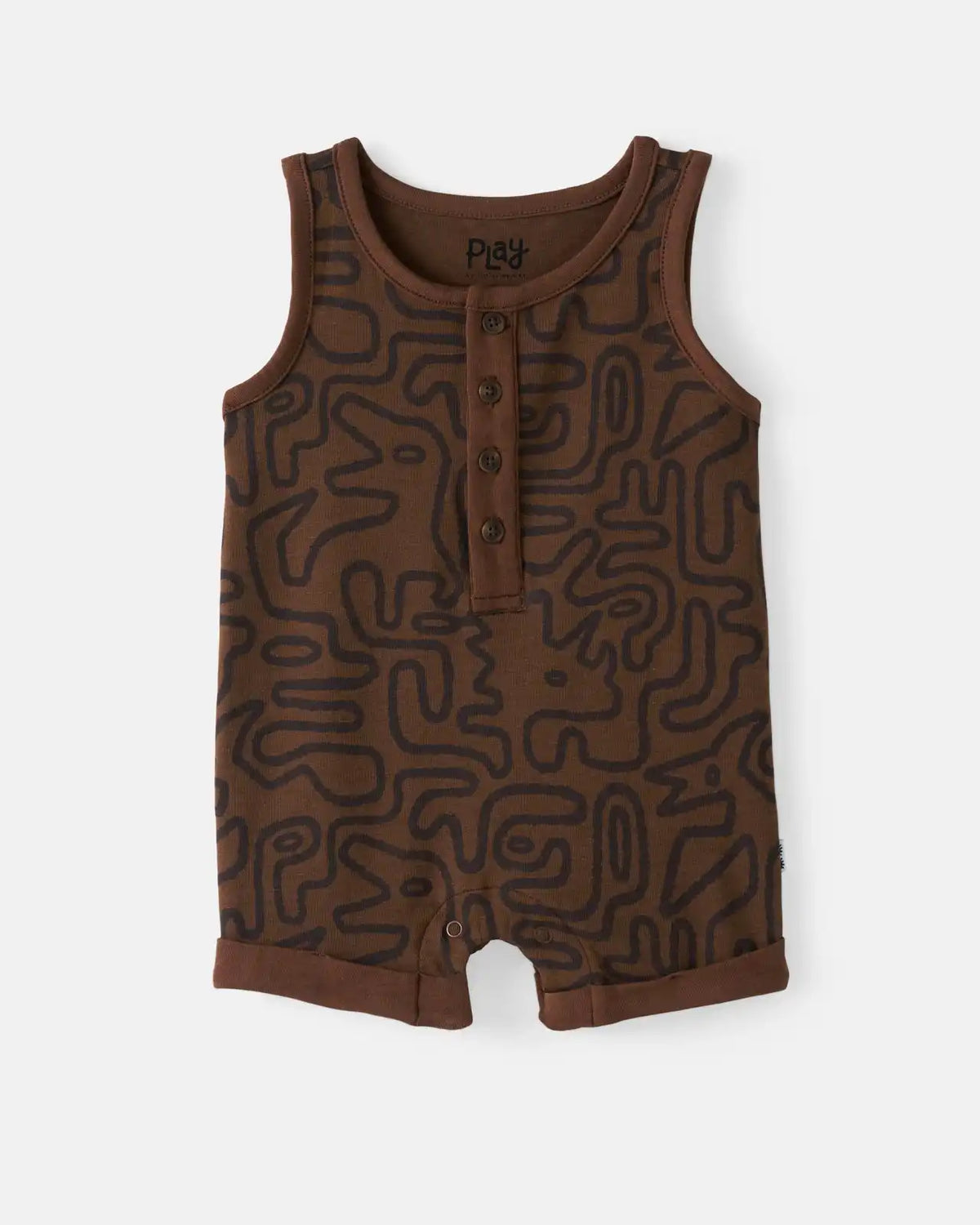Dino Maze Henley Romper