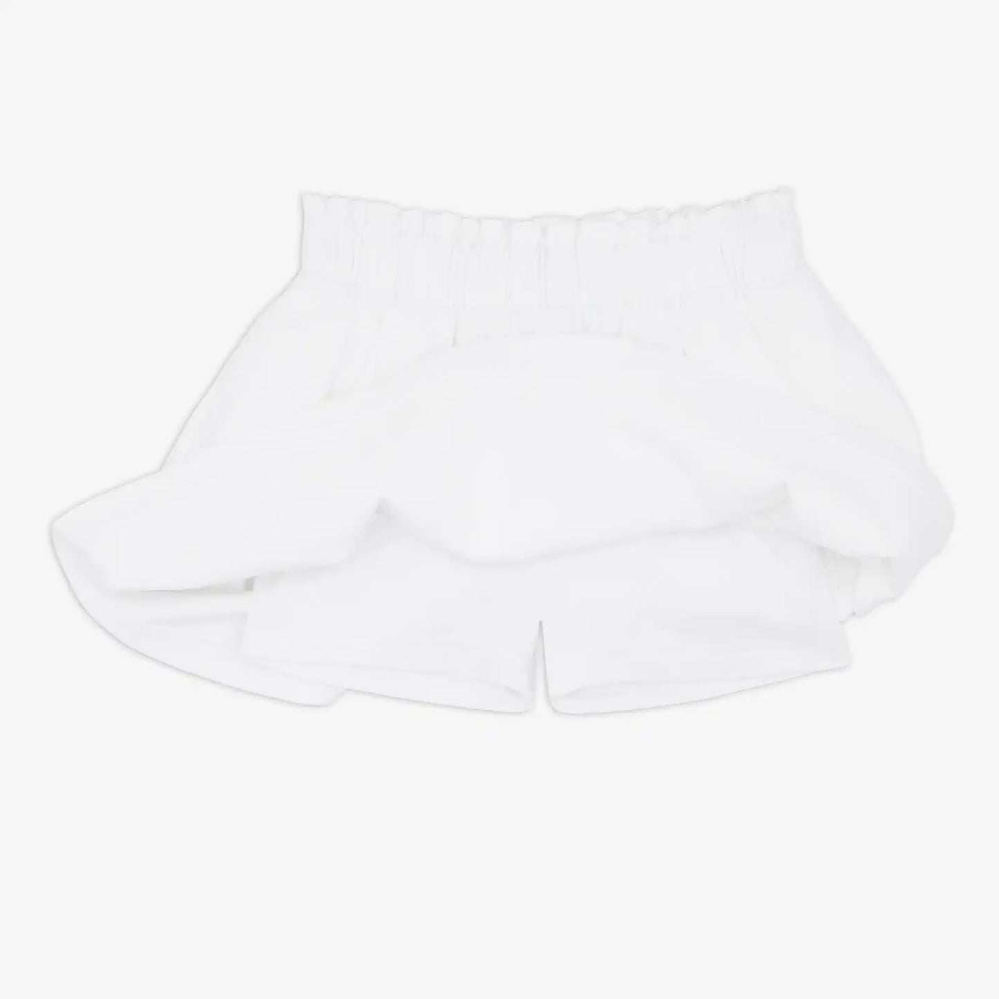 Bright White Denim Skort
