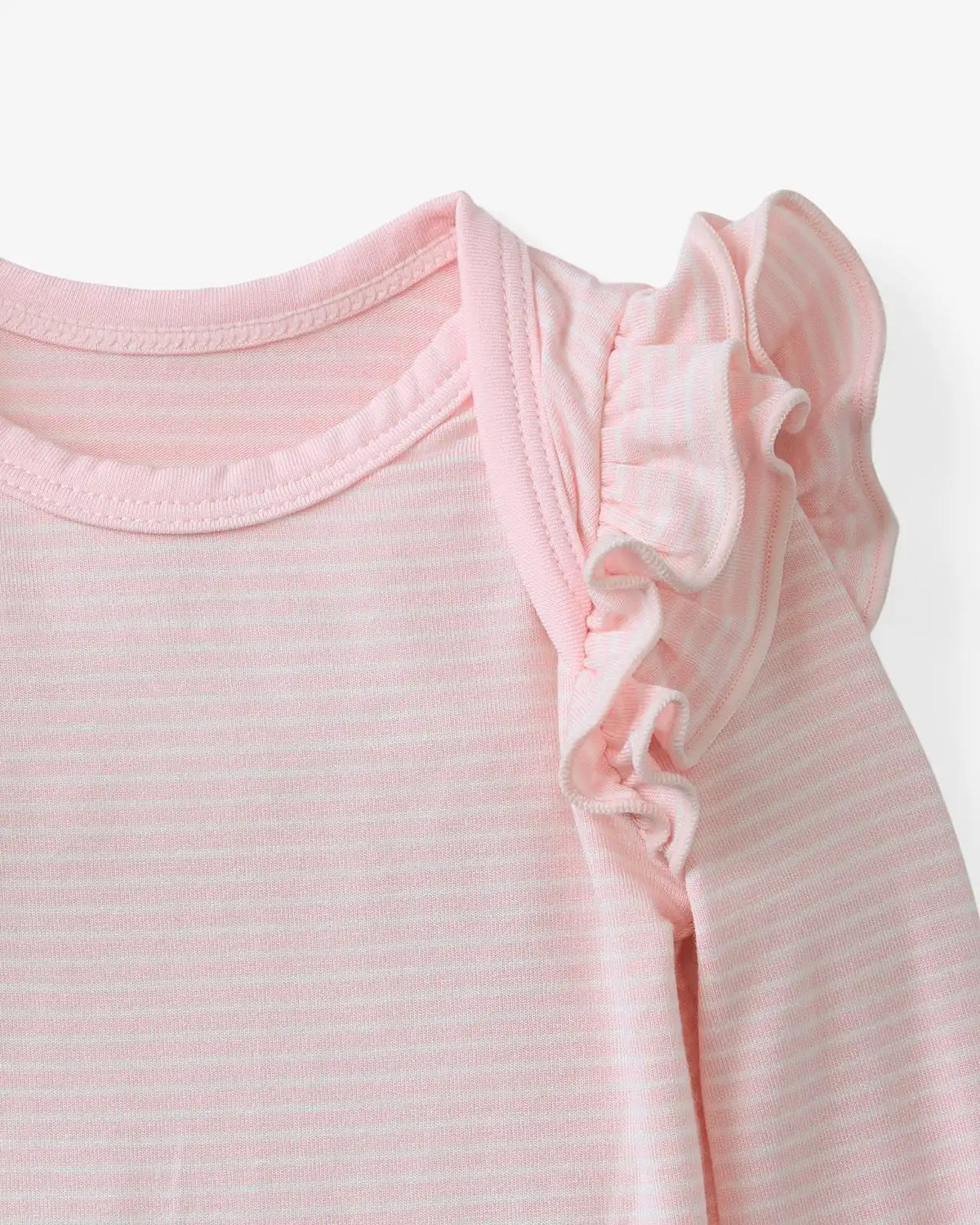 Prima Pink Stripe Flutter Bodysuit