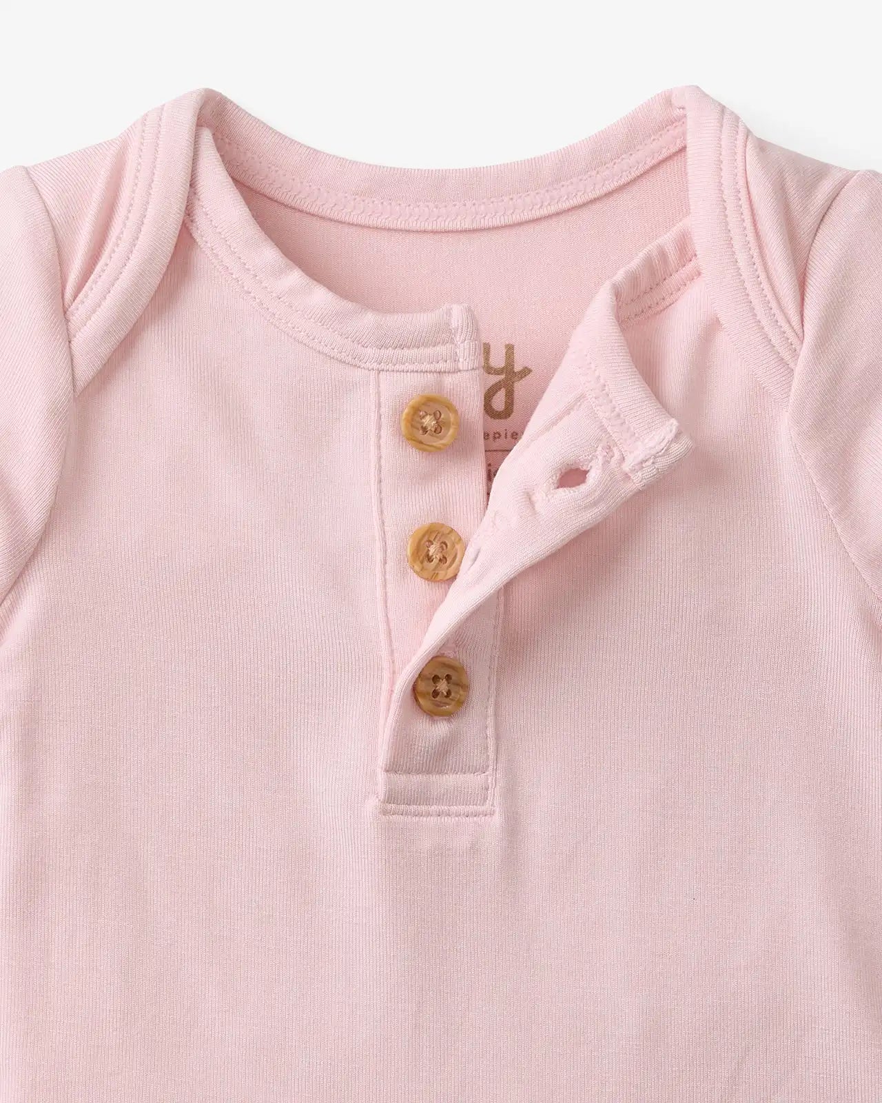 Prima Pink Henley Bodysuit