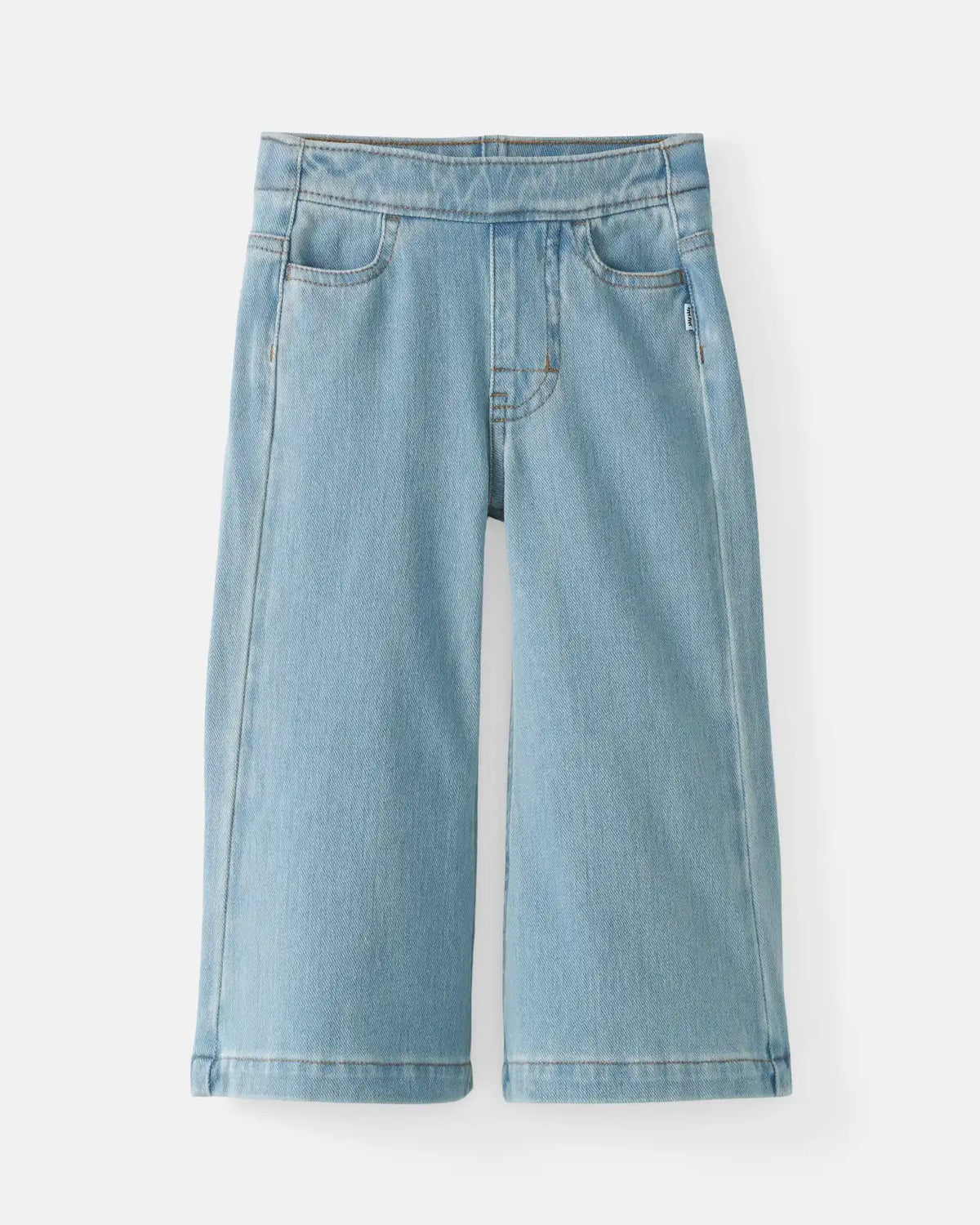 Light Blue Wide Leg Denim Pants
