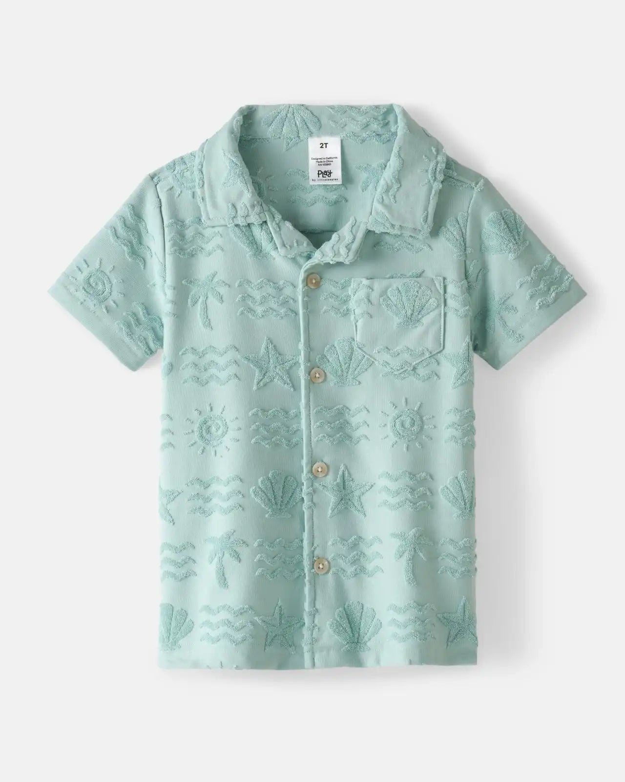 Coastal Rays Button Down Polo