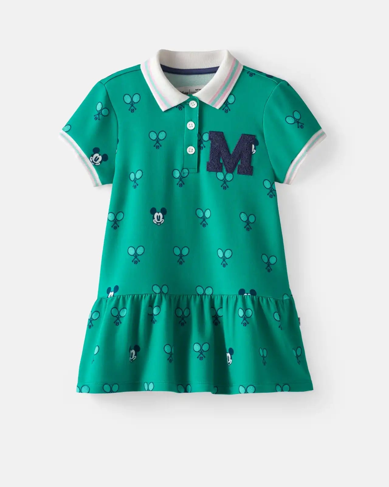 Disney Mickey Mouse Racket Rally Drop Waist Dress