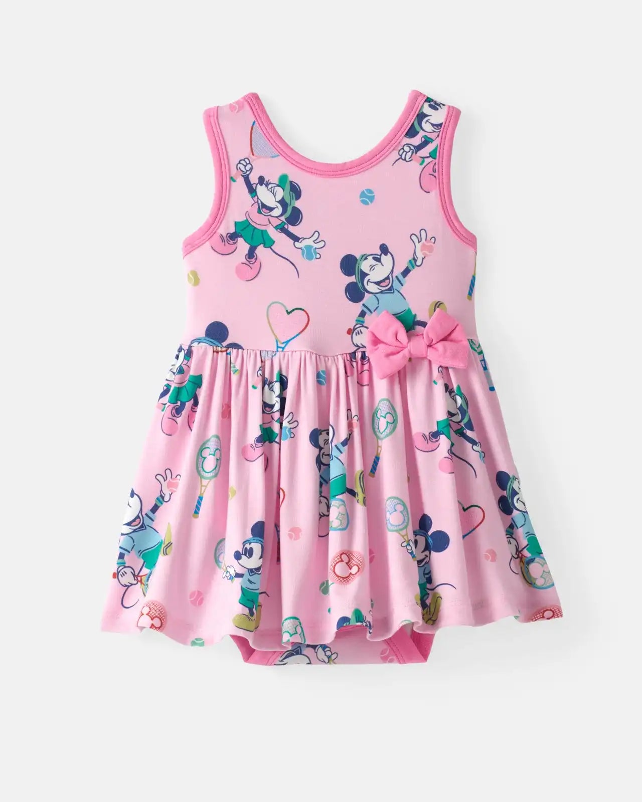 Disney Mickey Mouse & Minnie Mouse Match Twirl Dress with Bodysuit