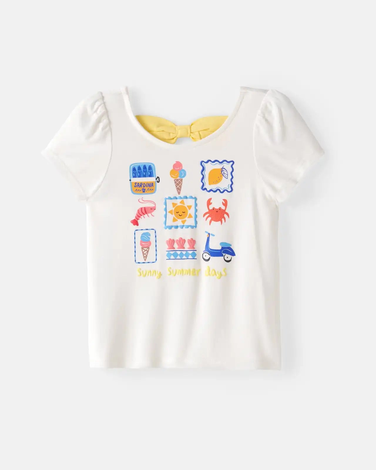 Ciao Bella Bow Back Puff Sleeve Tee