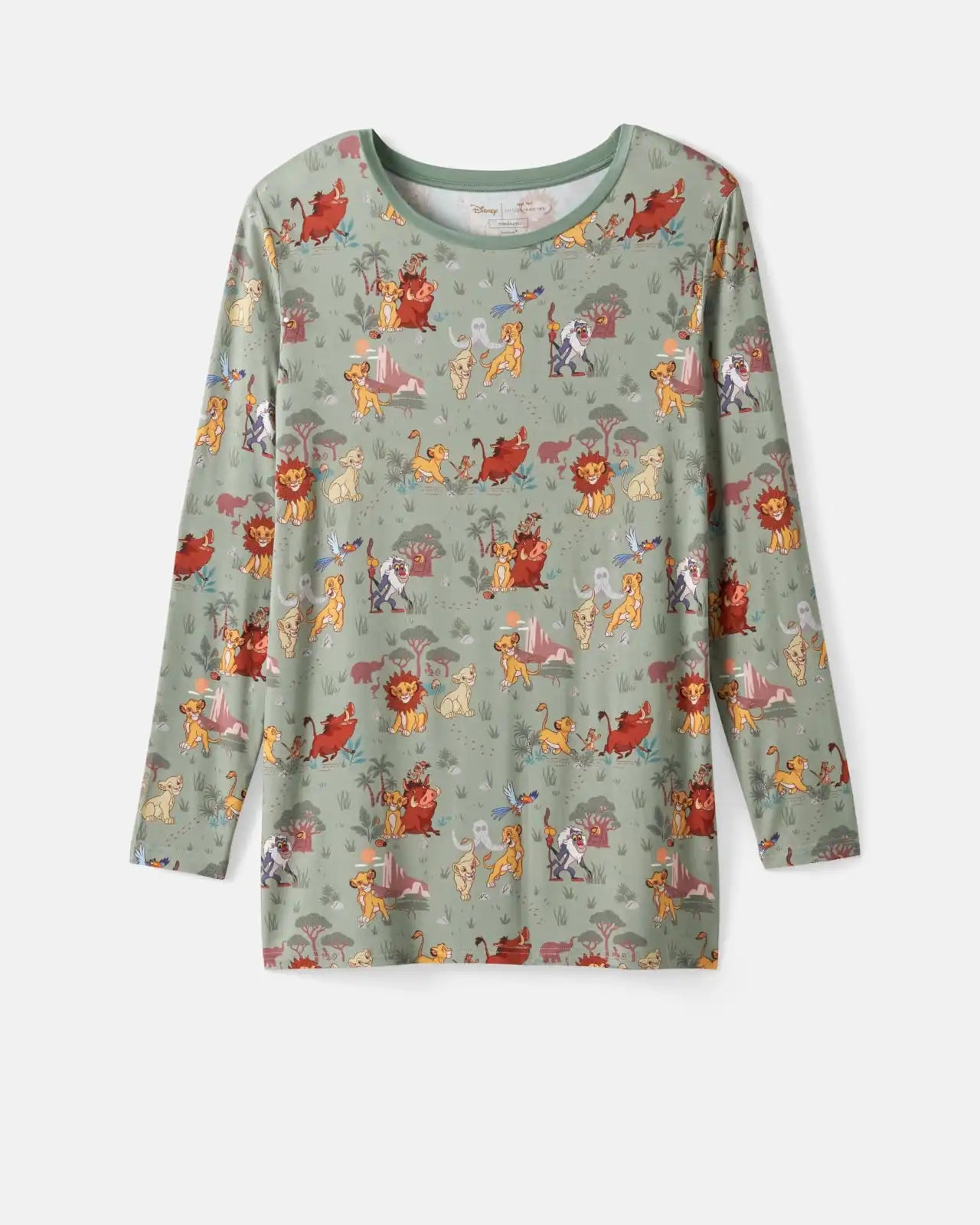 Disney Simba's Safari Men's Long Sleeve Pajama Top