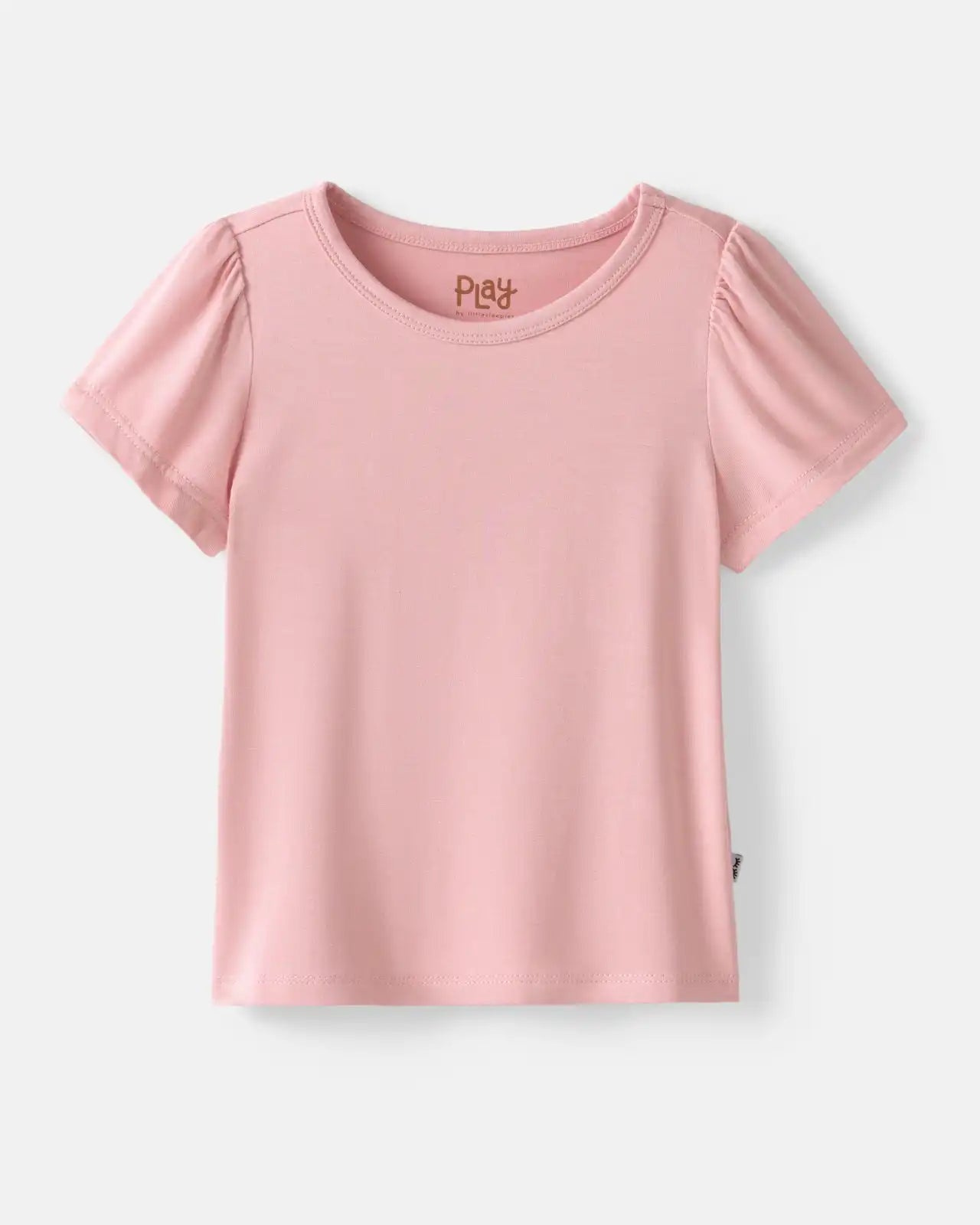 Mauve Blush Puff Sleeve Tee