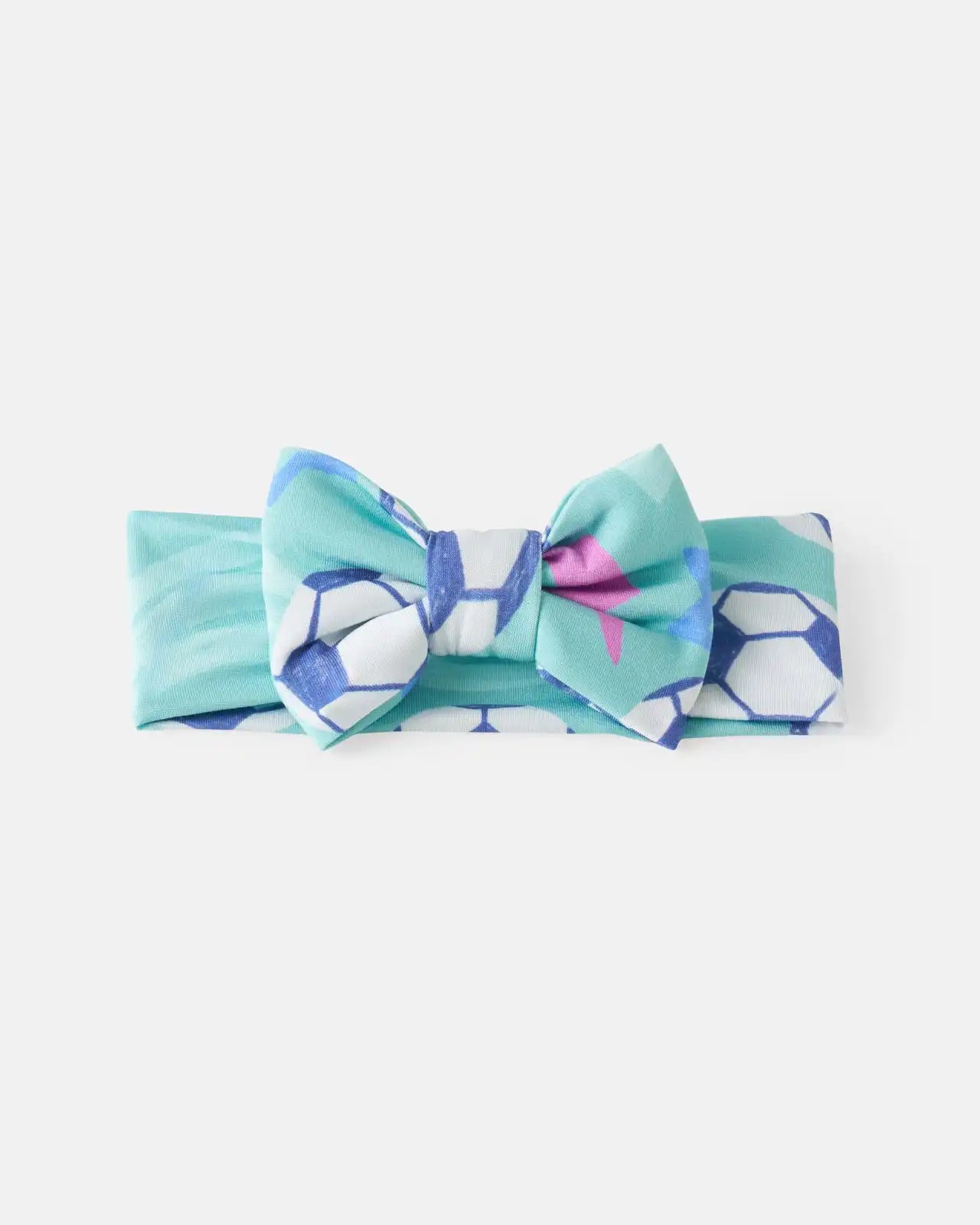 Aqua Soccer Stars Luxe Bow Headband