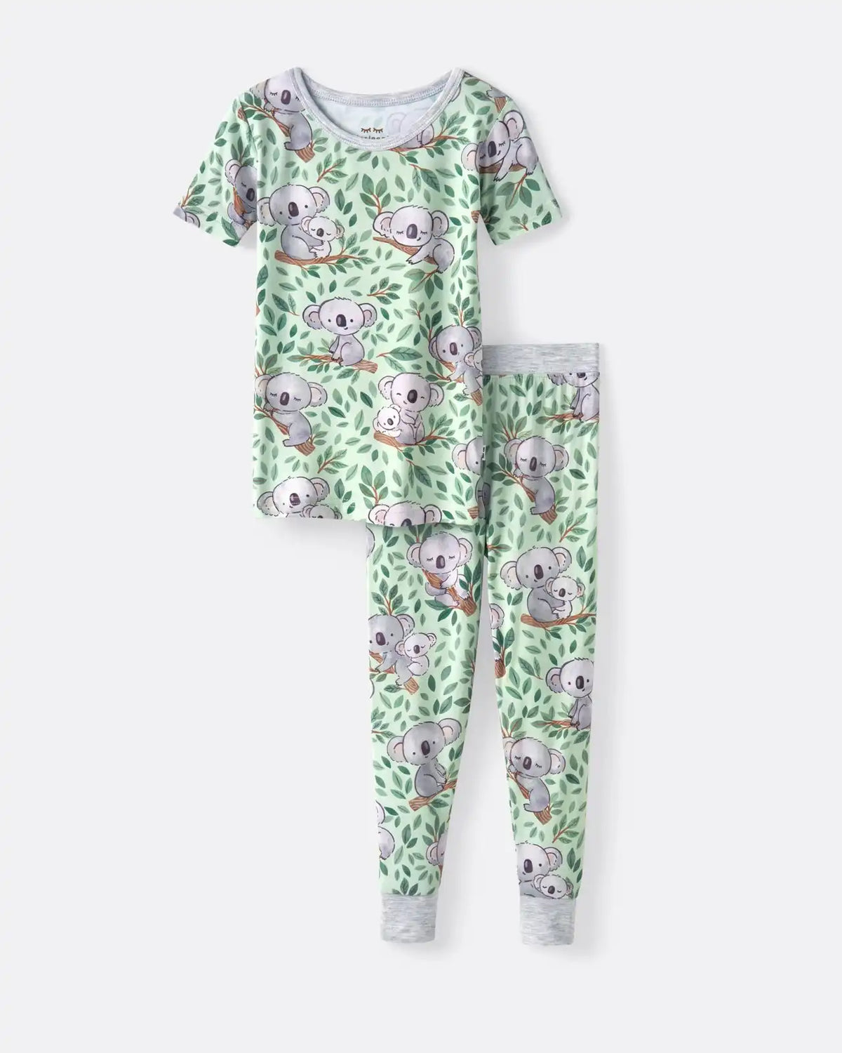 Koala Cuddles Two-Piece Short Sleeve & Pants Pajama Set