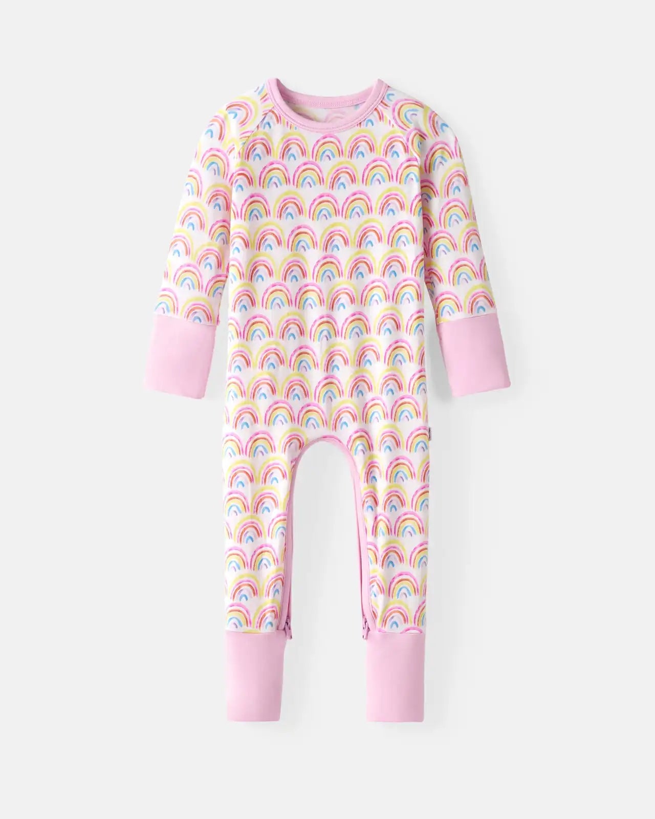 Pastel Rainbows Crescent Zippy