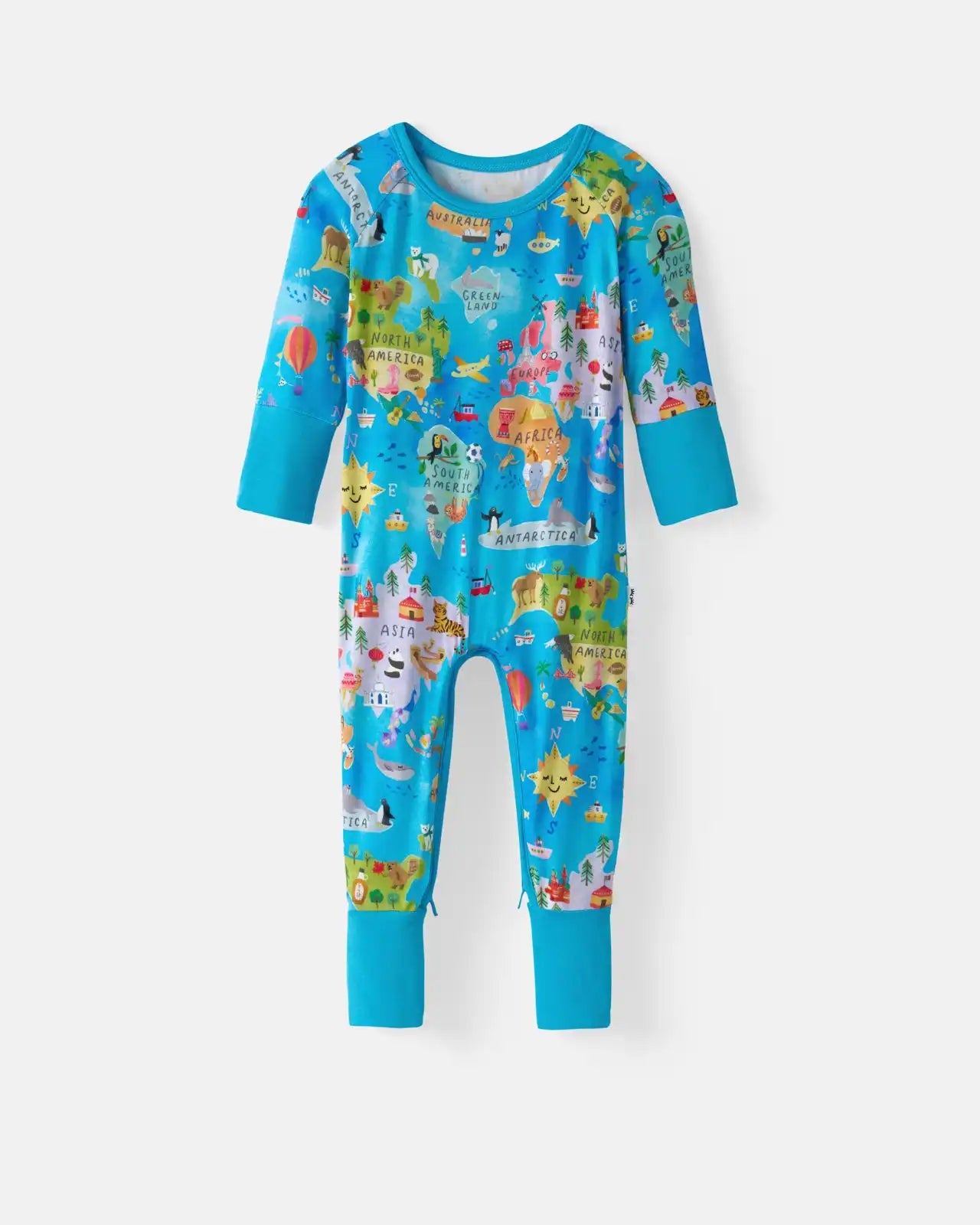 Around The World Crescent Zippy