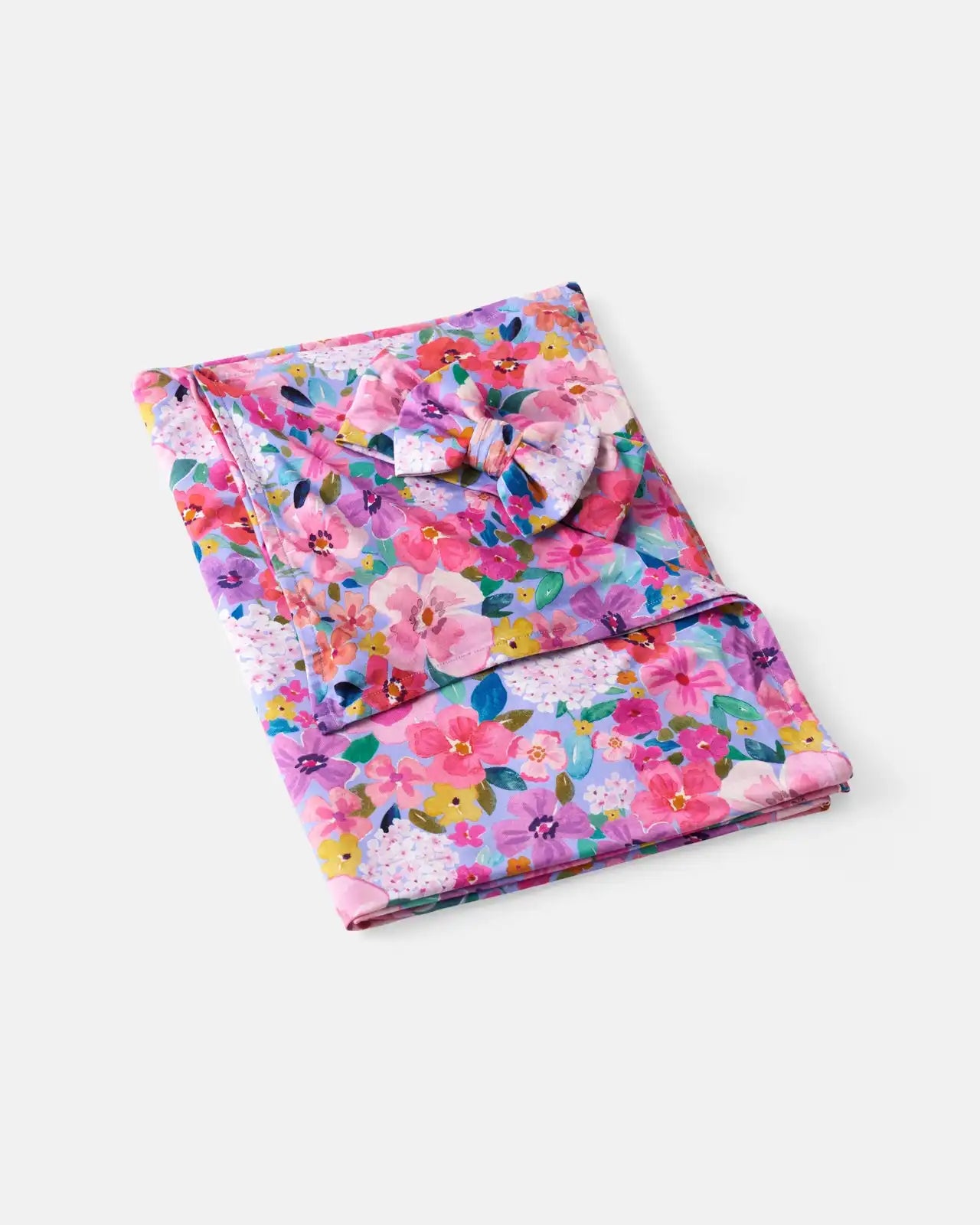 Sweet Sprigs Swaddle & Luxe Bow Headband Set