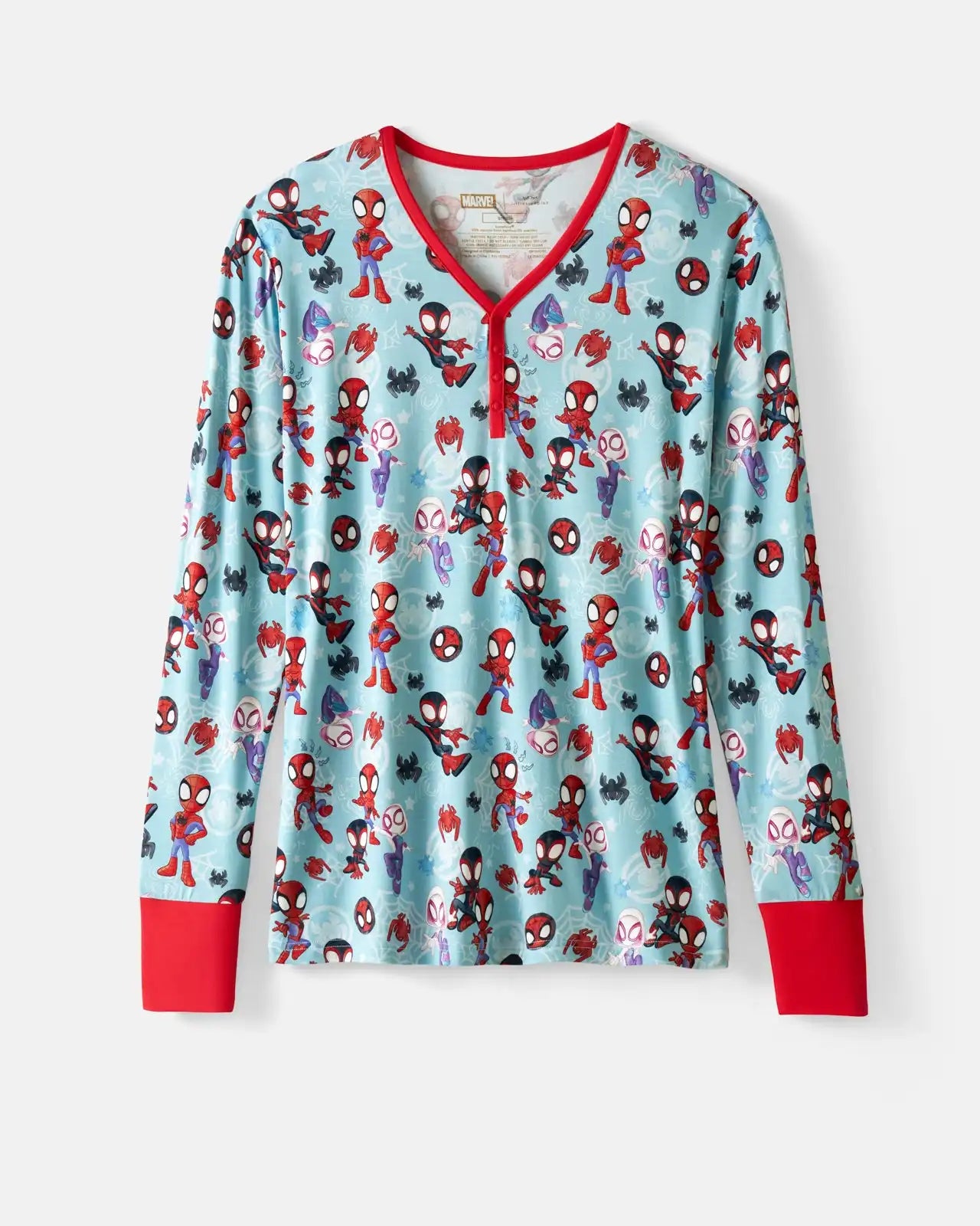 Spidey & His Amazing Friends Tiny Webs Women's Long Sleeve Pajama Top