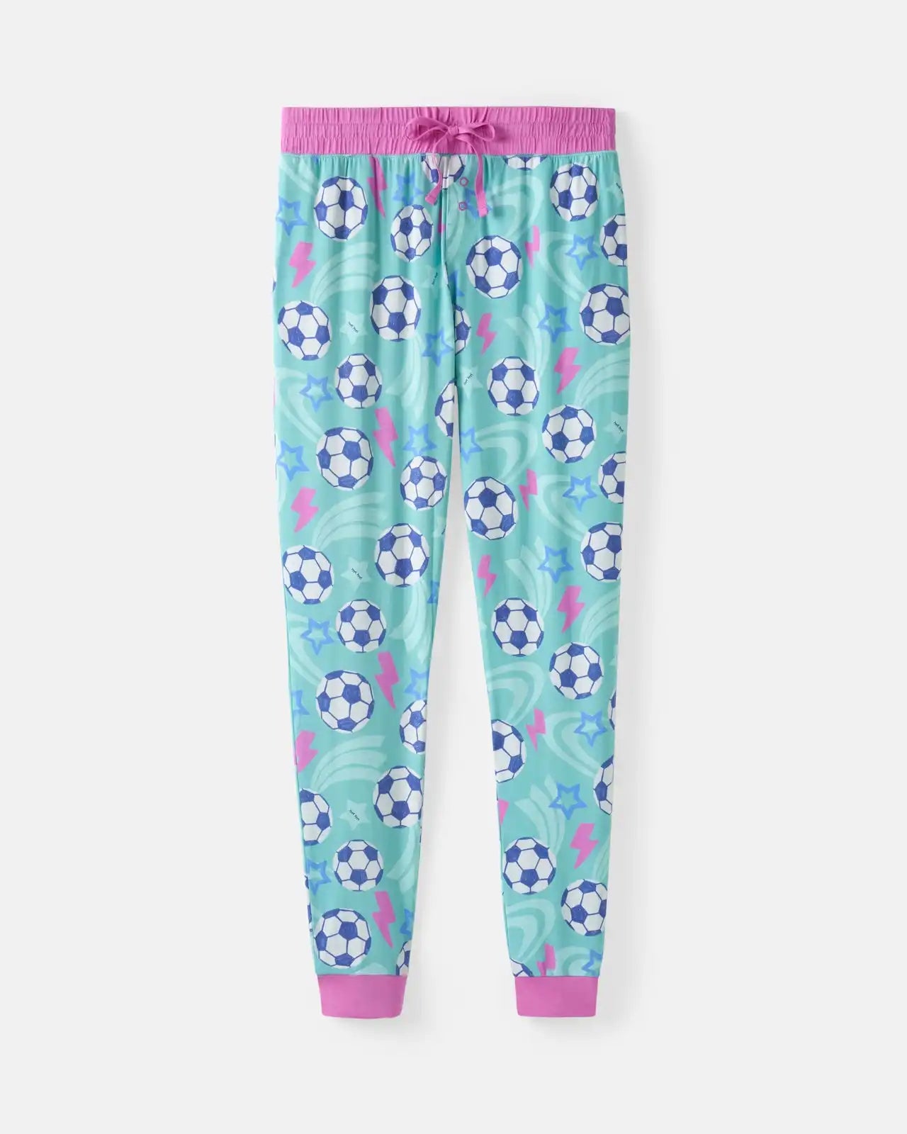 Aqua Soccer Stars Women's Pajama Pants