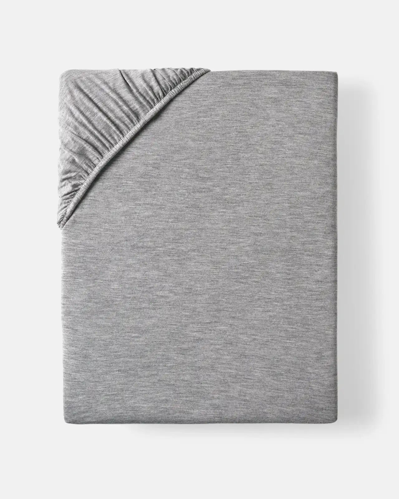 Heather Gray Fitted Crib Sheet