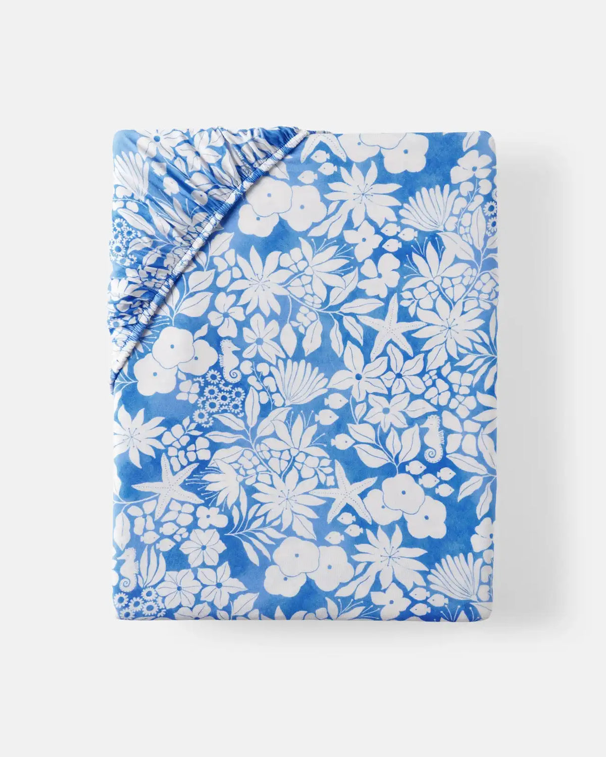 Azure Garden Fitted Crib Sheet