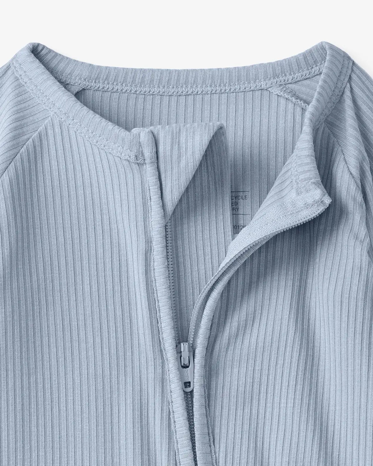 Light Fog Ribbed Zippy