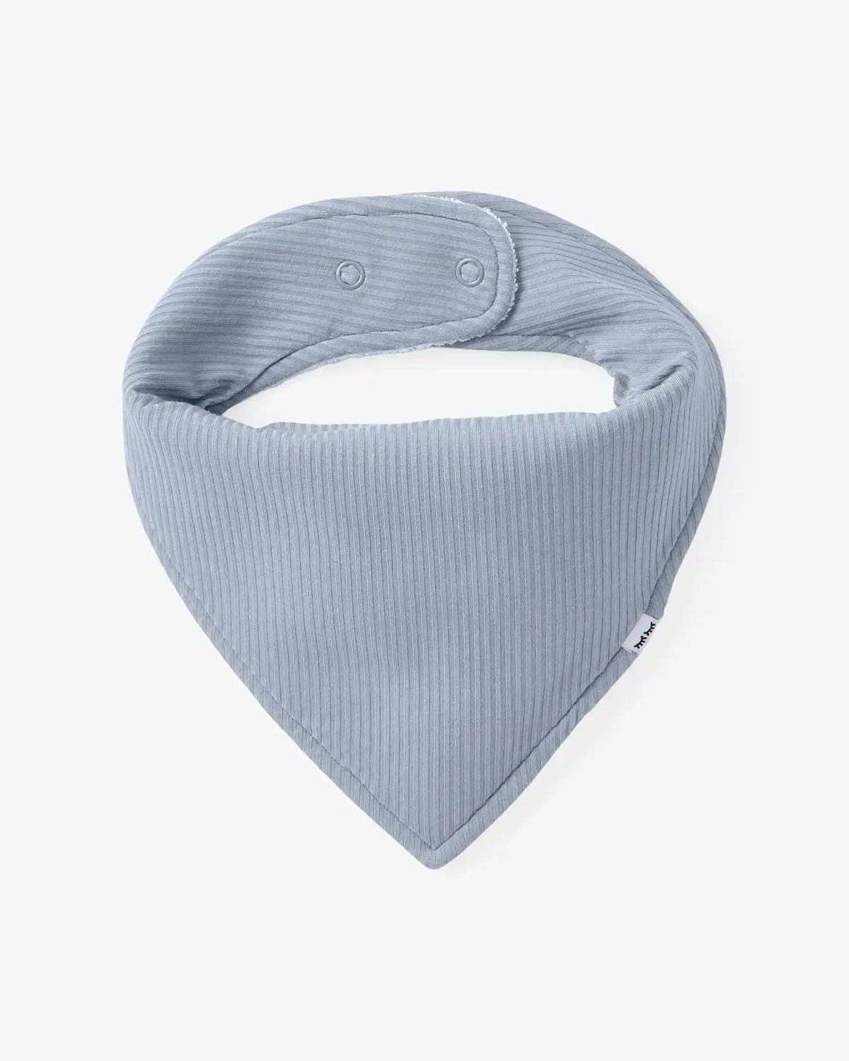 Light Fog Ribbed Bandana Bib