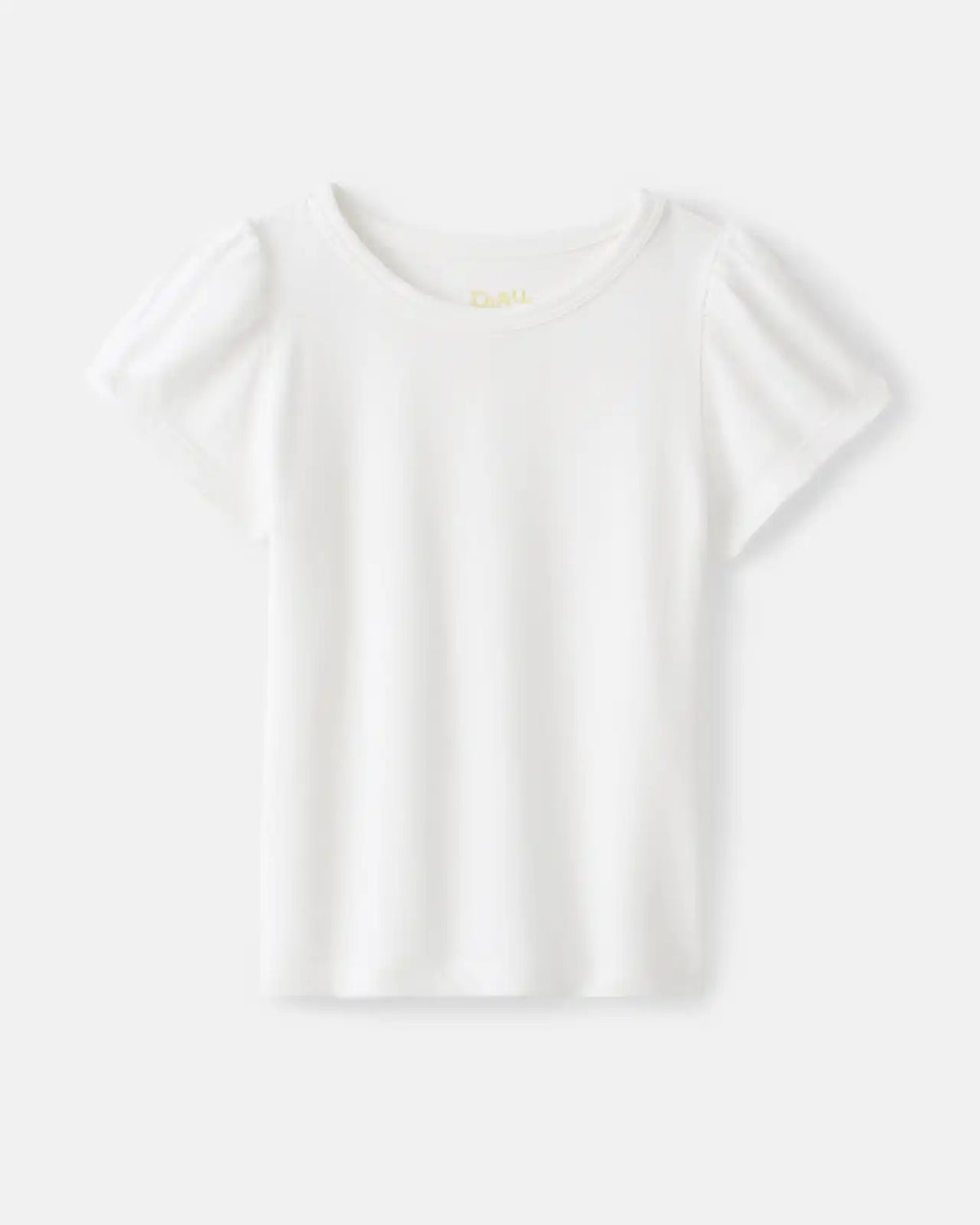 Soft White Puff Sleeve Tee
