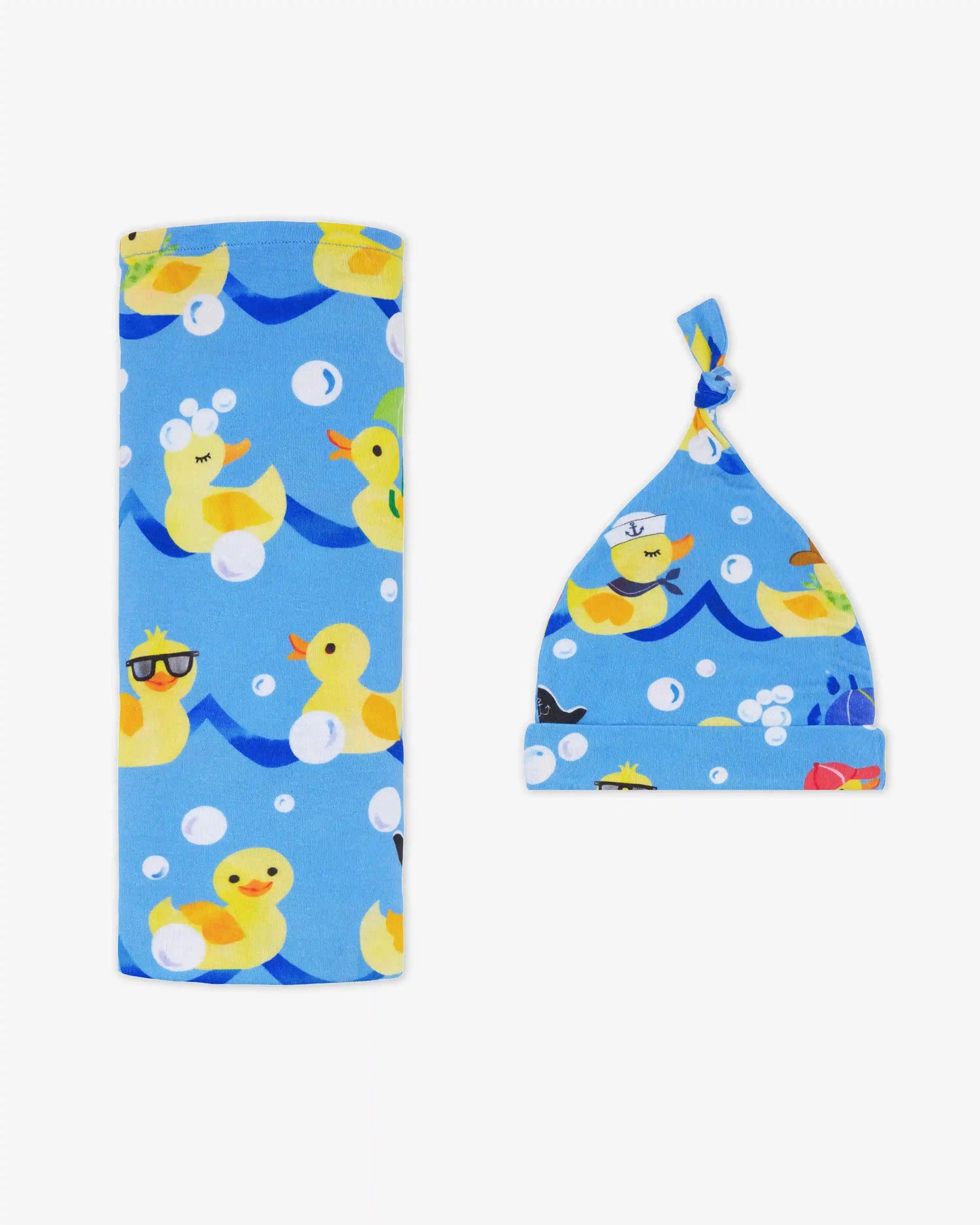 Splish Splash Swaddle & Hat Set