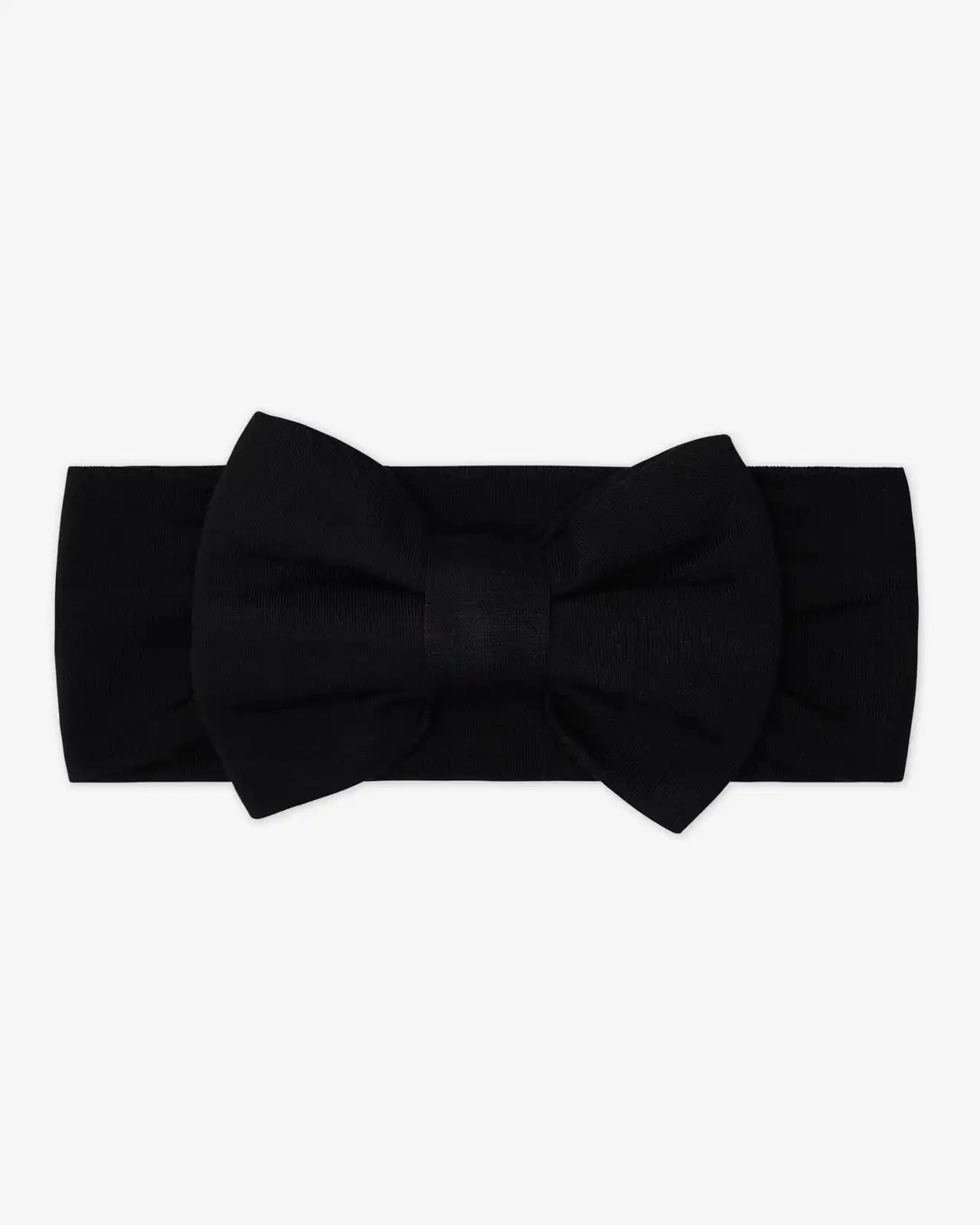 Black Luxe Bow Headband