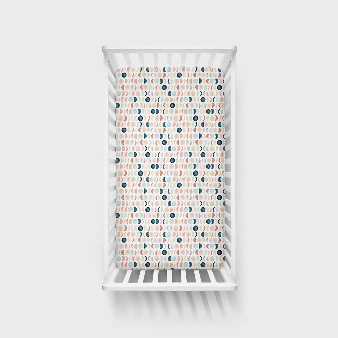 Luna Neutral Fitted Crib Sheet