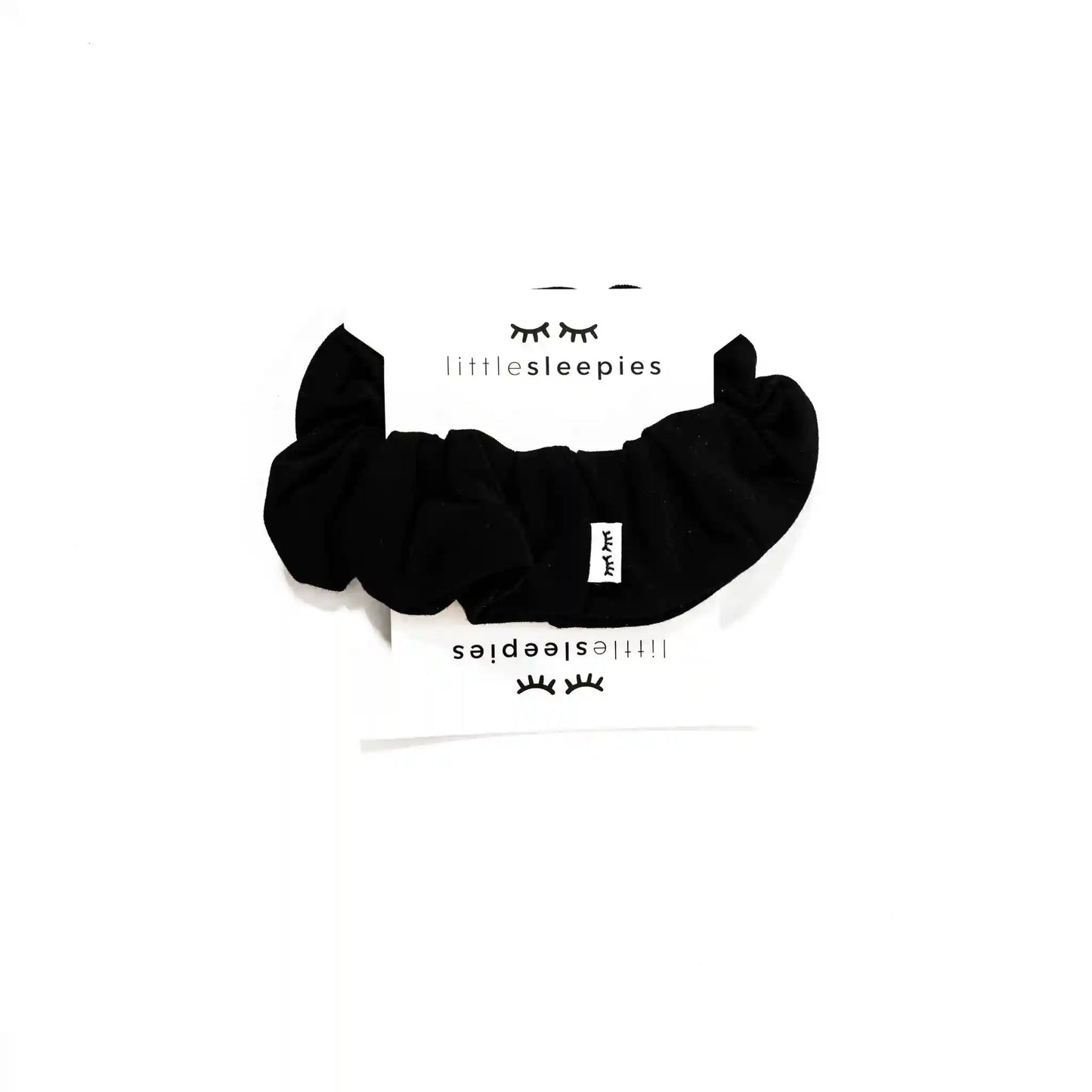Adult Black Bamboo Viscose Scrunchie