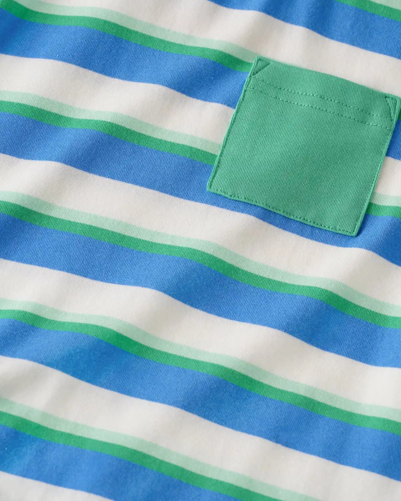 Blue Bolt Stripes Relaxed Pocket Tee