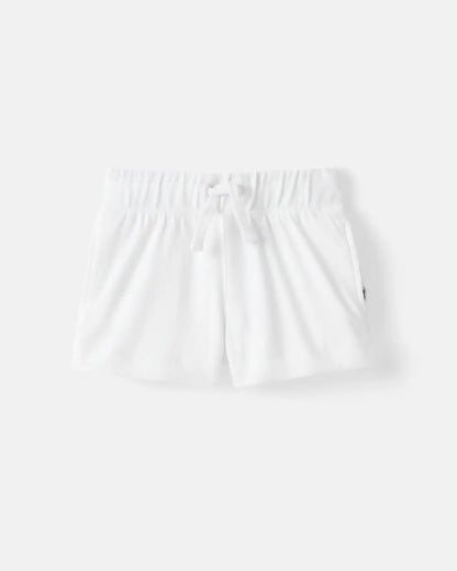 Bright White Denim Shorts