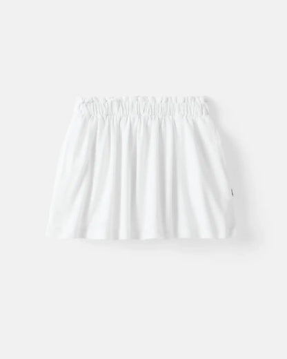 Bright White Denim Skort