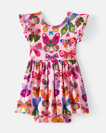 Flutter Garden Skater Dress with Bodysuit