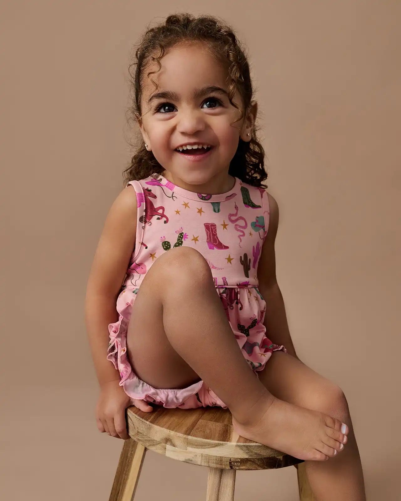 Pink Rancher Roundup Bubble Romper