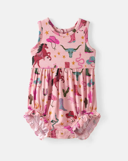 Pink Rancher Roundup Bubble Romper