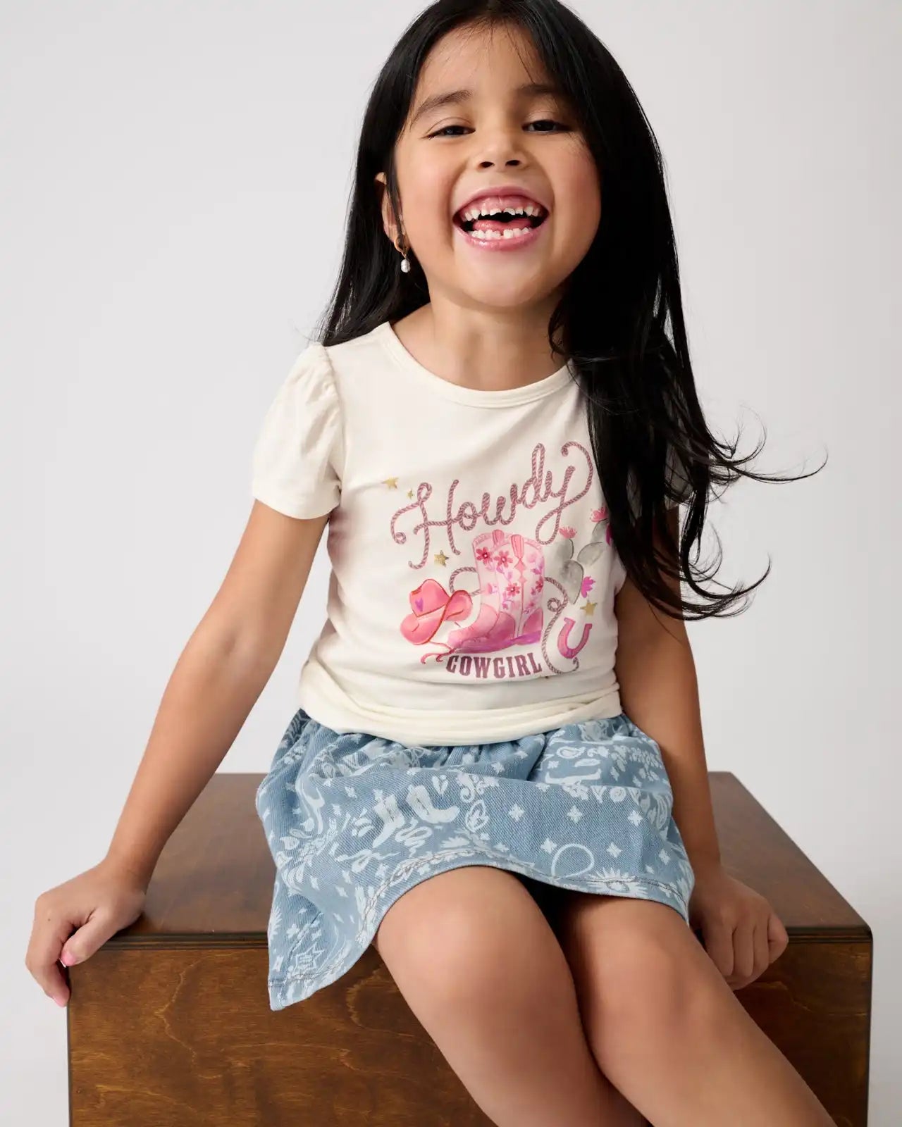 Bandana Blues Denim Skort