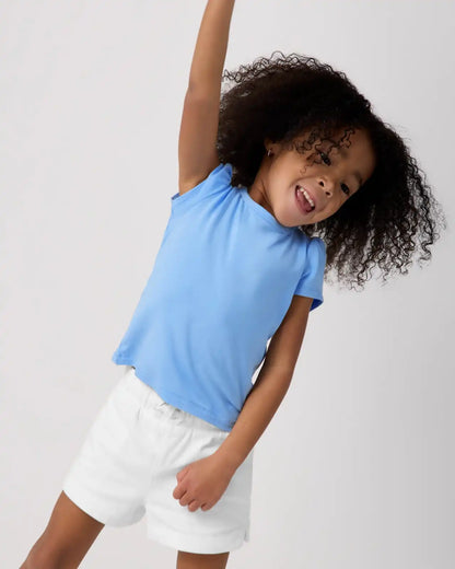 Blue Breeze Puff Sleeve Tee