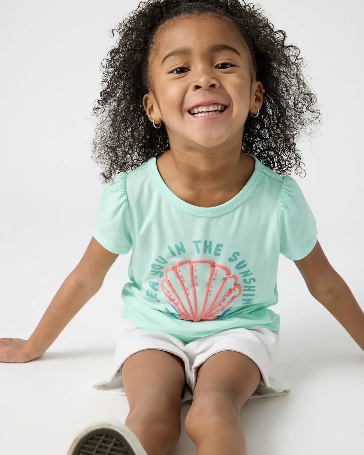 Sparkling Seas Puff Sleeve Tee