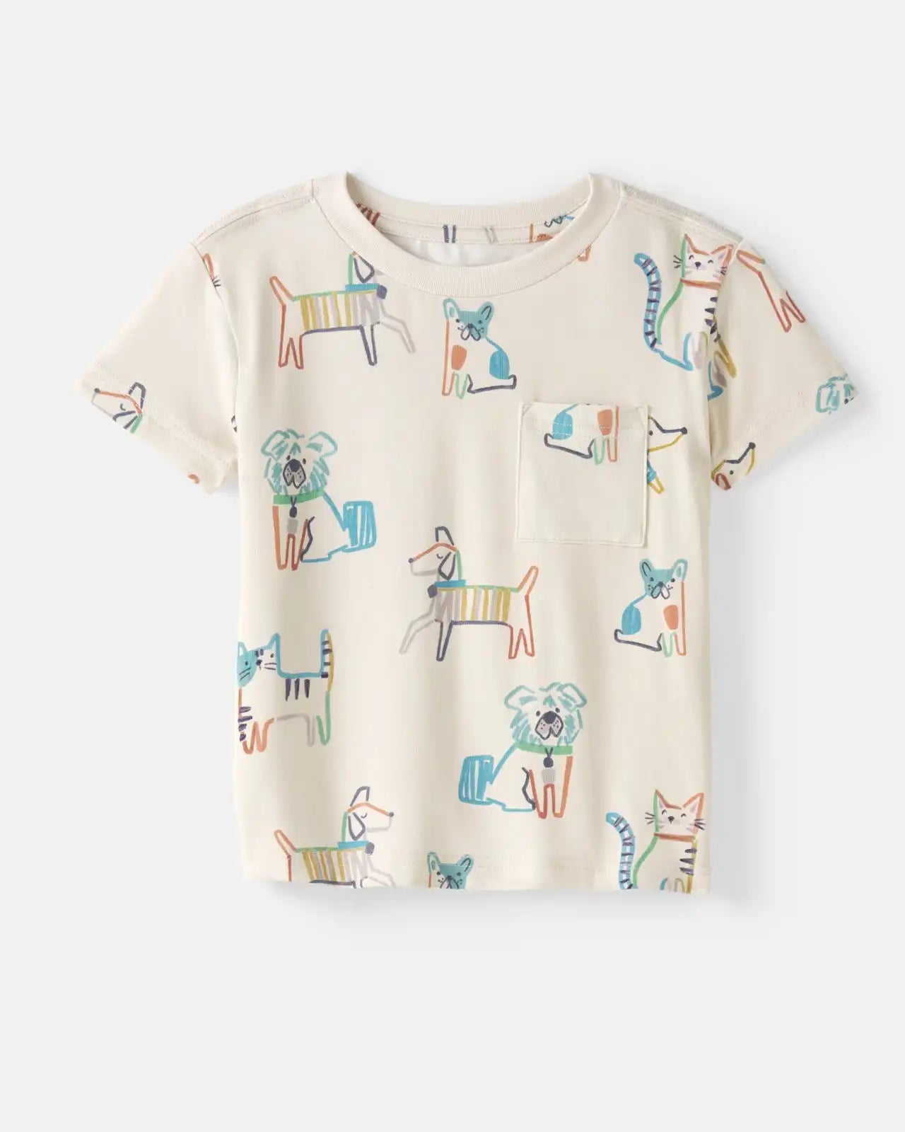 Whiskers & Wags Relaxed Pocket Tee
