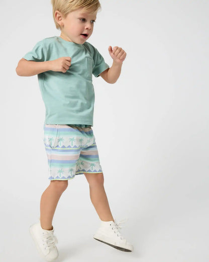 Swell Stripes Drawstring Shorts