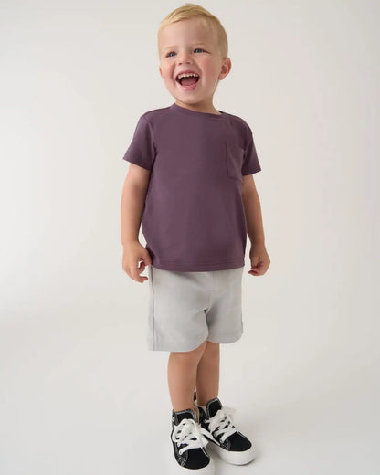 Vintage Plum Relaxed Pocket Tee