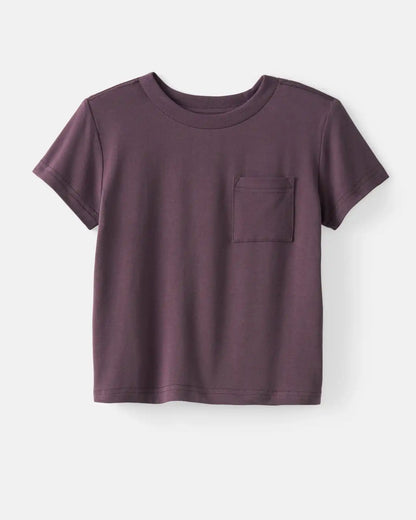 Vintage Plum Relaxed Pocket Tee