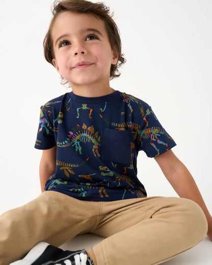 Fossil Quest Relaxed Pocket Tee