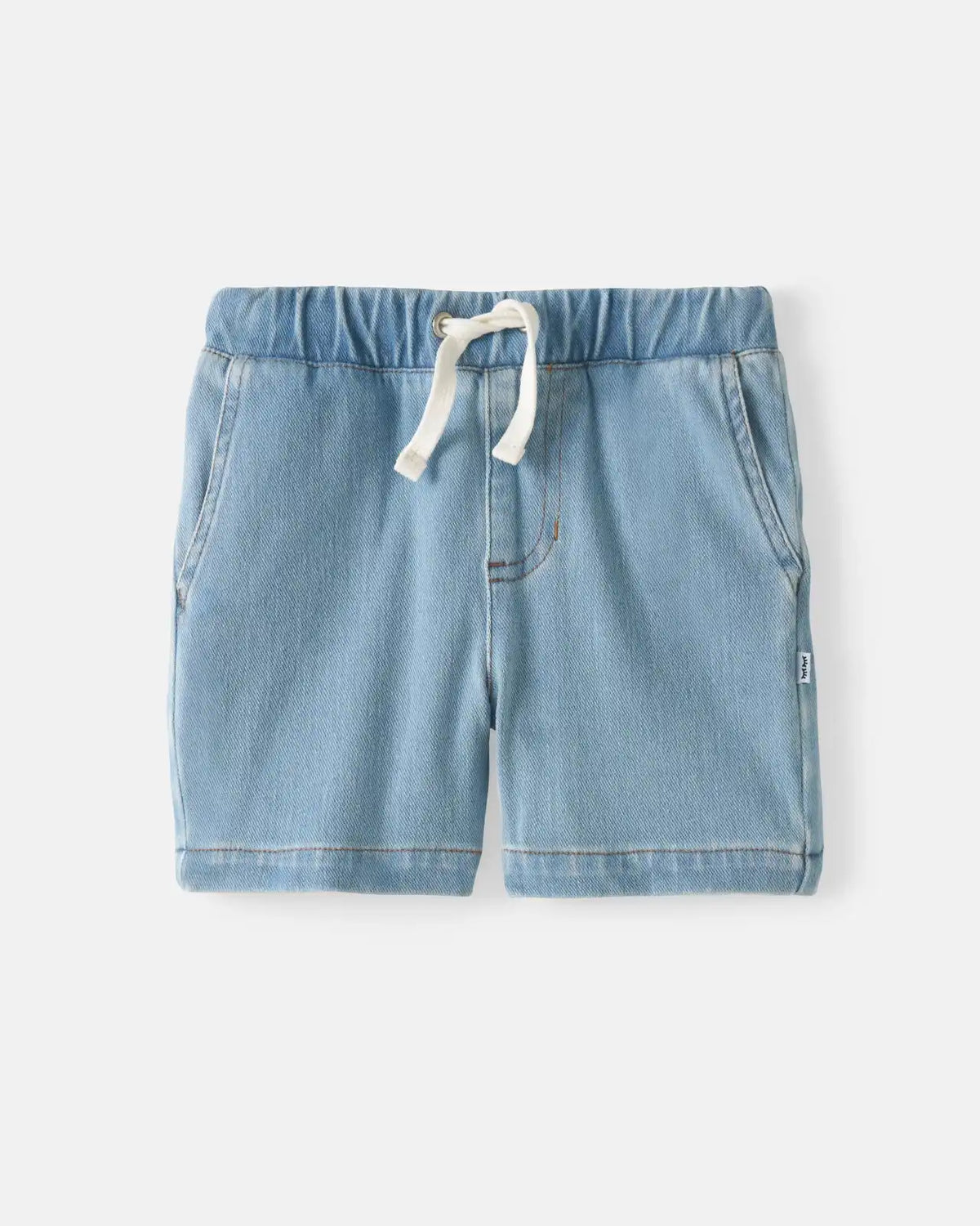 Light Blue Denim Chino Shorts