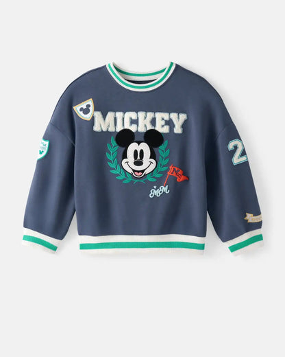 Disney Mickey Mouse Sports Club Drop Shoulder Crewneck