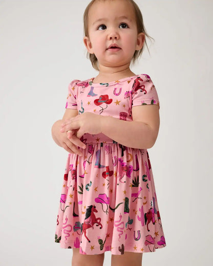Pink Rancher Roundup Skater Dress with Bodysuit