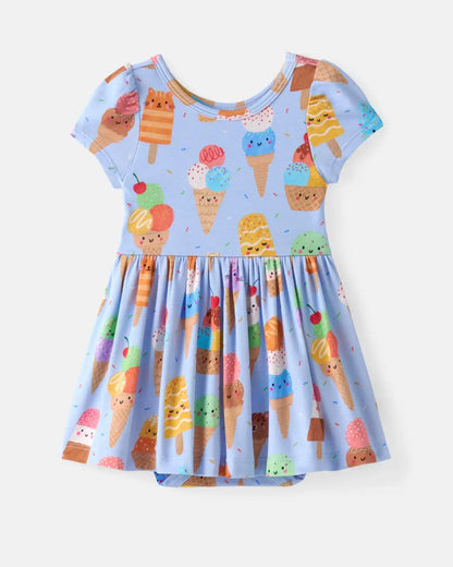 Scoop Squad Skater Dress with Bodysuit