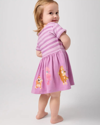 Bluey Friends Forever Short Sleeve Dress with Bloomer