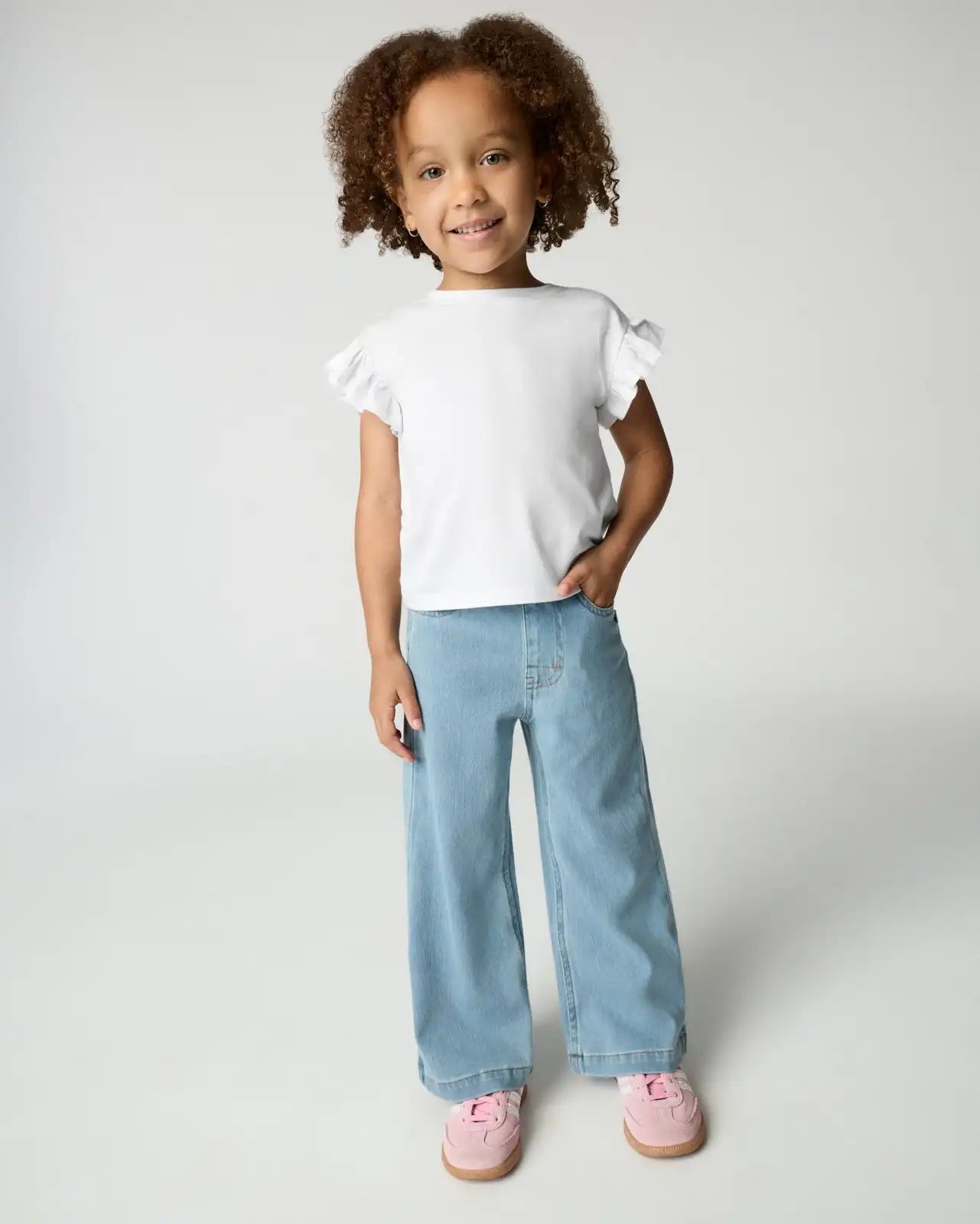 Bright White Flutter Tee